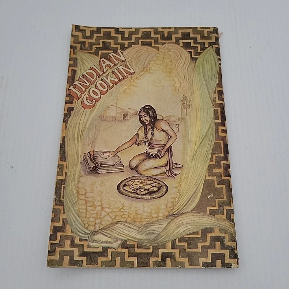 Vintage Indian Cookin Mini Cookbook Pamphlet 1973 Nowega Press Nonfiction